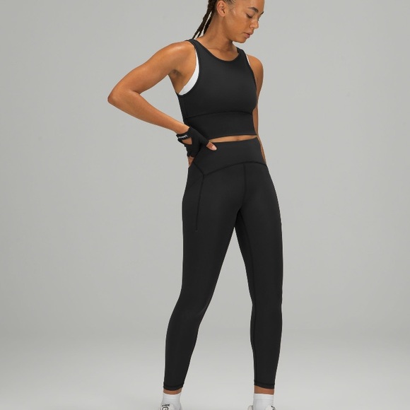 Lululemon Power Thru 25” Abrasion-resistant fabric Black 4 - Picture 2 of 15